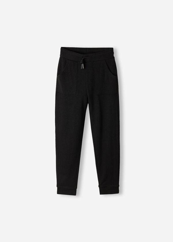 Calzedonia Cashmere Blend Stretch Leggings Barn Svarta | SE1072OR