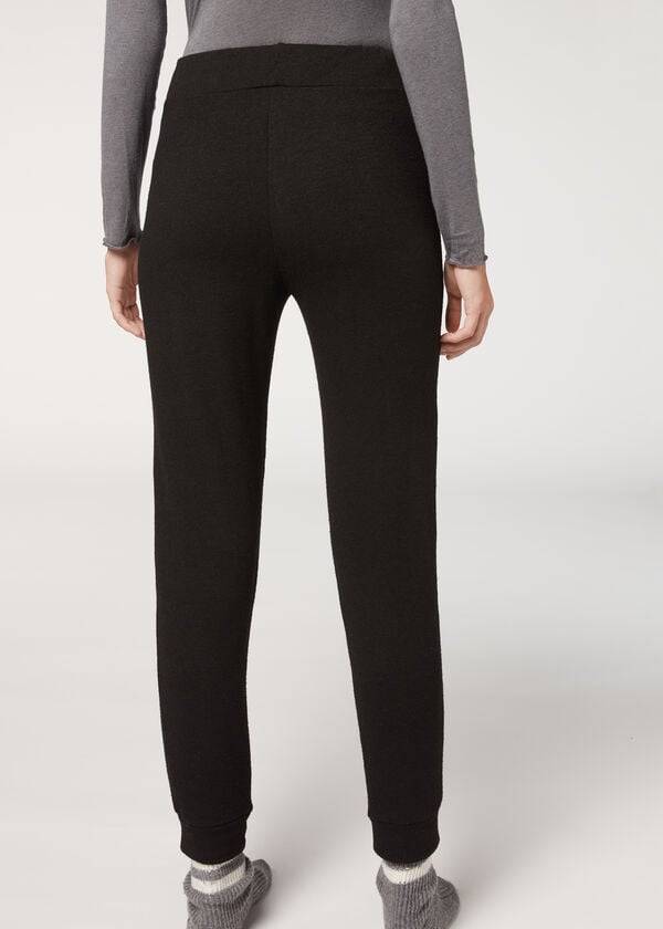 Calzedonia Cashmere Blend Stretch Leggings Dam Svarta | SE1569SO