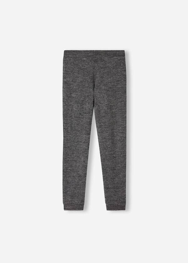 Calzedonia Cashmere Blend Stretch Sport Leggings Barn Grå | SE1070UT