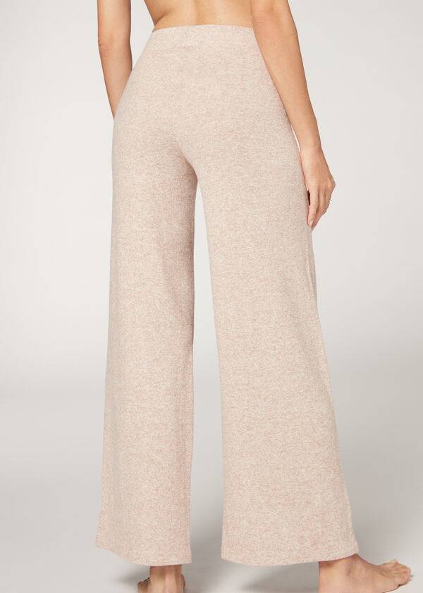 Calzedonia Cashmere Palazzo Leggings Dam Beige | SE1568AP