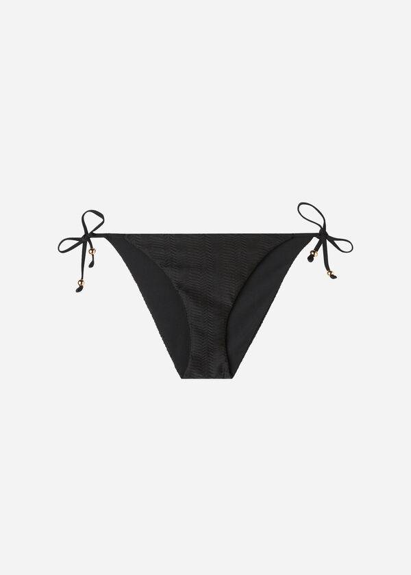 Calzedonia Chevron String Casablanca Bikiniunderdel Dam Svarta | SE2835HK