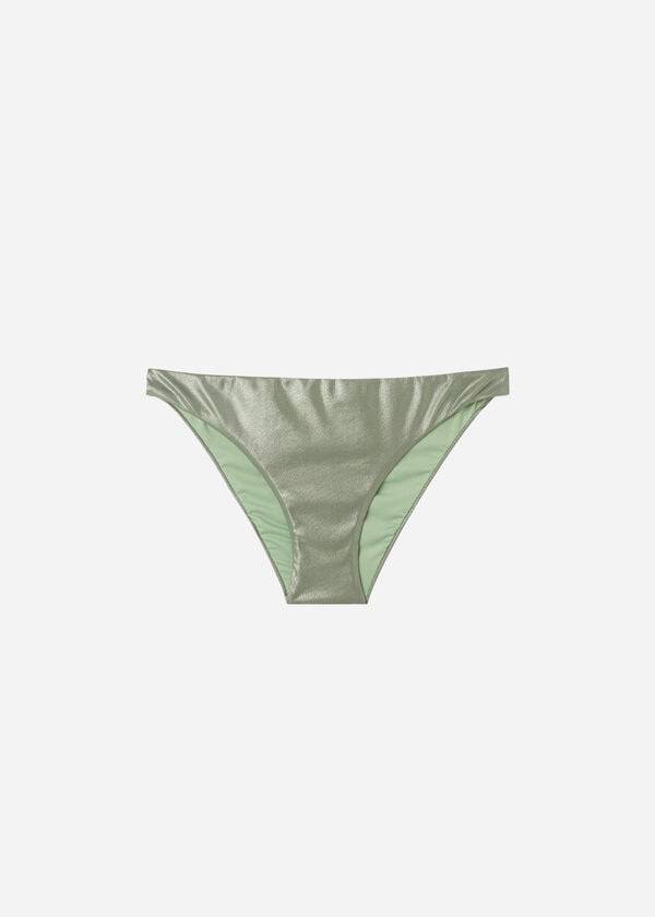 Calzedonia Coated-Effect Antigua Bikiniunderdel Dam Gröna | SE2830XF