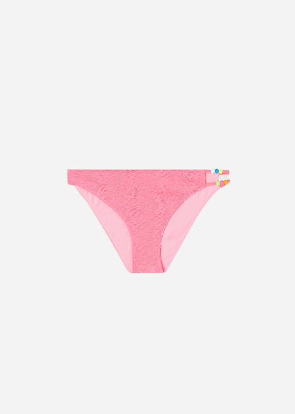 Calzedonia Crinkled San Diego Bikiniunderdel Dam Rosa | SE2817IS