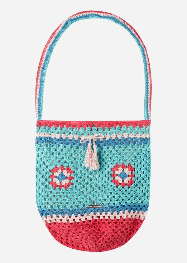 Calzedonia Crochet Beach Bag Tillbehör Dam Turkos Blå | SE2917YU