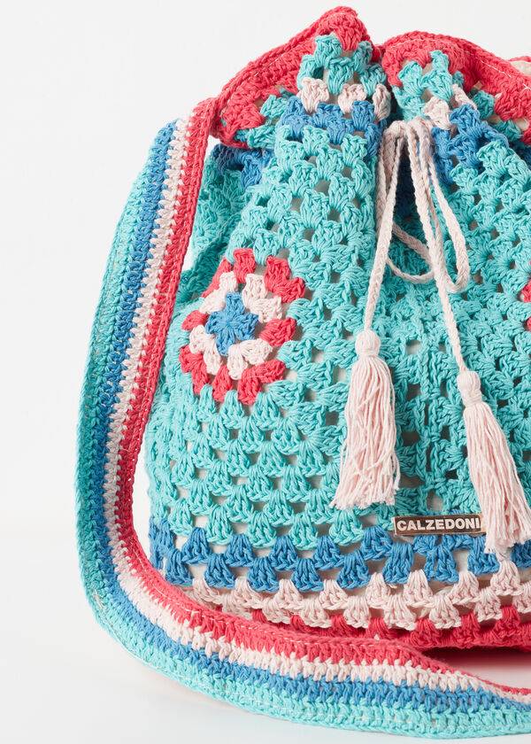 Calzedonia Crochet Beach Bag Tillbehör Dam Turkos Blå | SE2917YU