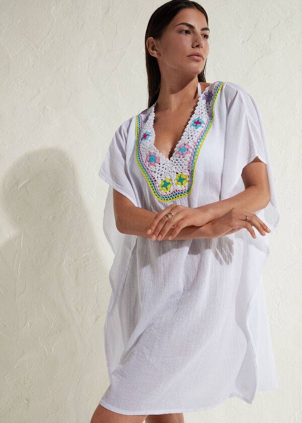 Calzedonia Crochet Neckline Kaftan Cover Ups Dam Vita | SE2116DN