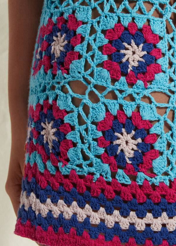 Calzedonia Crochet Skirt Cover Ups Dam Turkos Blå | SE2062AP