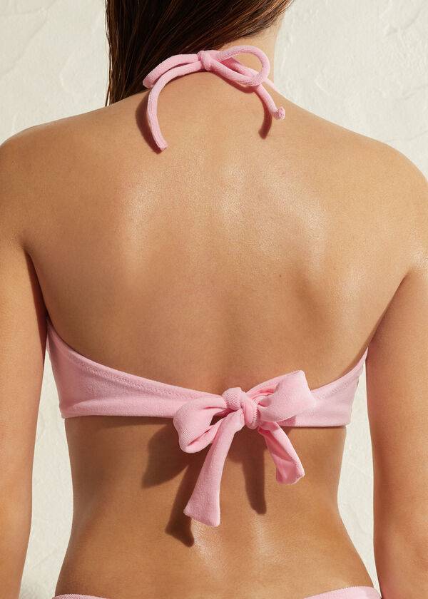 Calzedonia Drawstring Bandeau Beverly Hills Eco Bikinitoppar Dam Rosa | SE2482MA