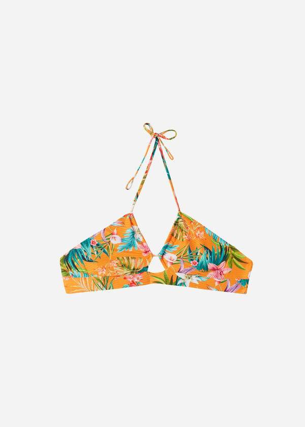 Calzedonia Drawstring Bandeau Rio Eco Bikinitoppar Dam Orange | SE2478RW