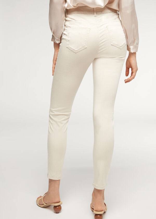 Calzedonia Eco Light Push Up Denim Jeans Dam Bruna Beige | SE1611WY