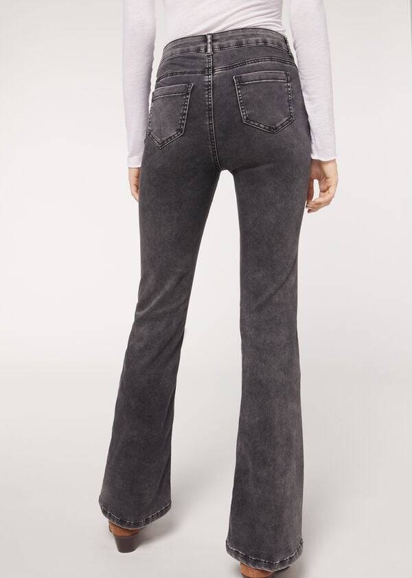 Calzedonia Flared Jeans Dam Grå | SE1596DN