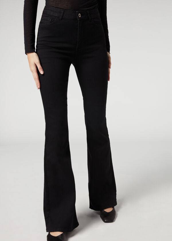 Calzedonia Flared Jeans Dam Svarta | SE1597FM