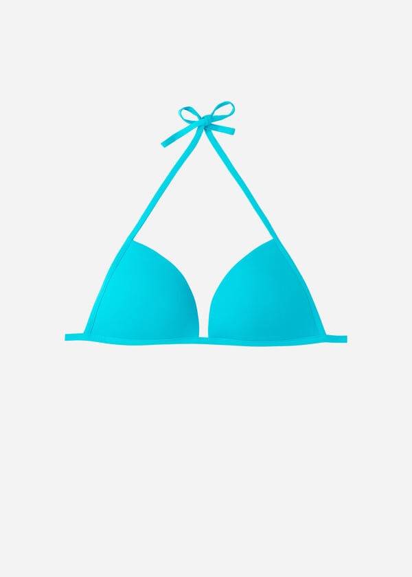 Calzedonia Graduated Soft Vadderad Triangle Indonesia Bikinitoppar Dam Turkos | SE2427EX