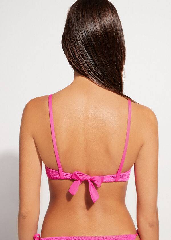 Calzedonia Graduated Vadderad Push-Up Miami Bikinitoppar Dam Rosa | SE2465JJ