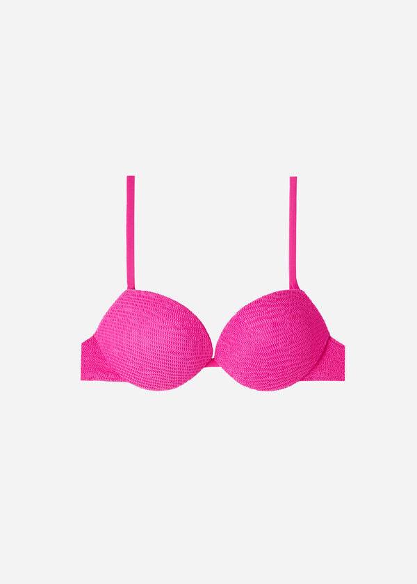 Calzedonia Graduated Vadderad Push-Up Miami Bikinitoppar Dam Rosa | SE2465JJ