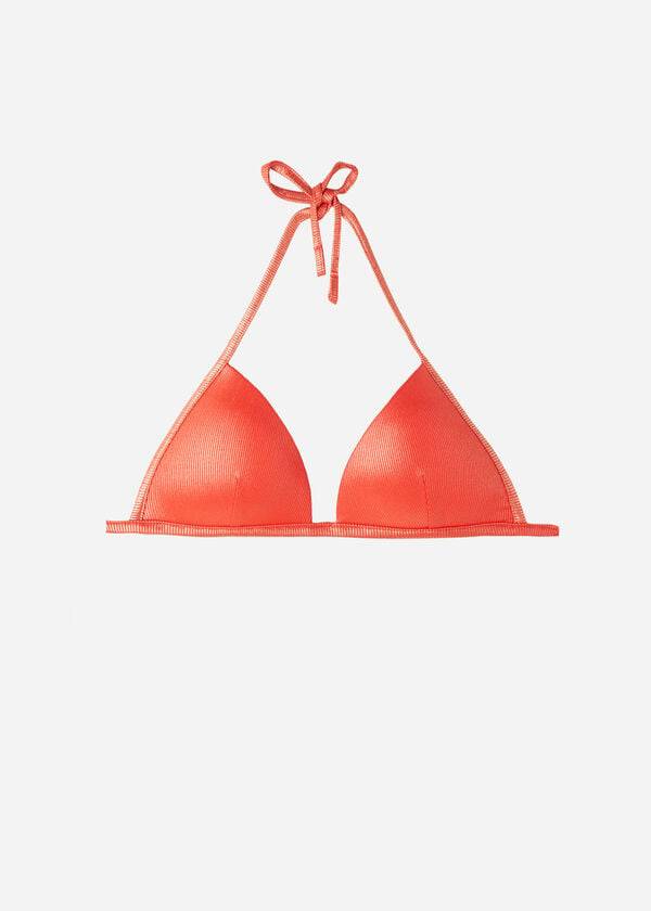 Calzedonia Graduated Vadderad Triangle Antigua Bikinitoppar Dam Korall Orange | SE2461XF