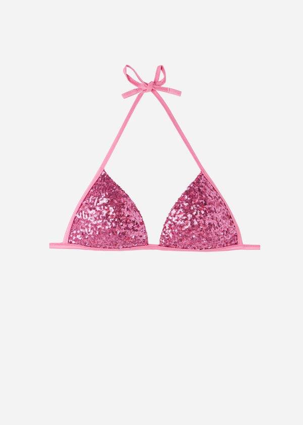 Calzedonia Graduated Vadderad Triangle Cannes Bikinitoppar Dam Rosa | SE2457NB