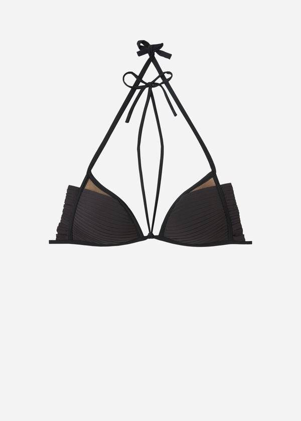 Calzedonia Graduated Vadderad Triangle Tokyo Bikinitoppar Dam Svarta | SE2440HK