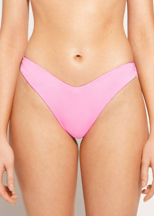 Calzedonia High Cut Brazilian Indonesia Eco Bikiniunderdel Dam Rosa | SE2802VD