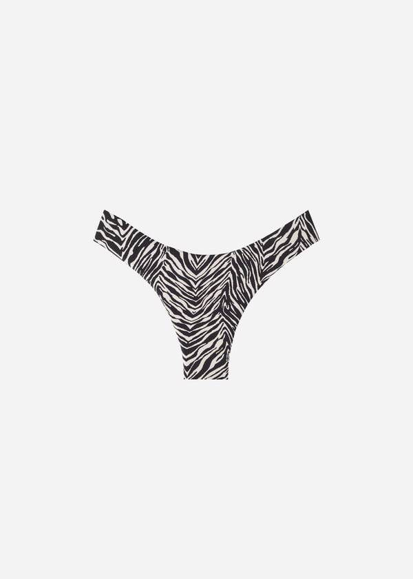 Calzedonia High-Cut Brazilian Nairobi Bikiniunderdel Dam Svarta | SE2742SO