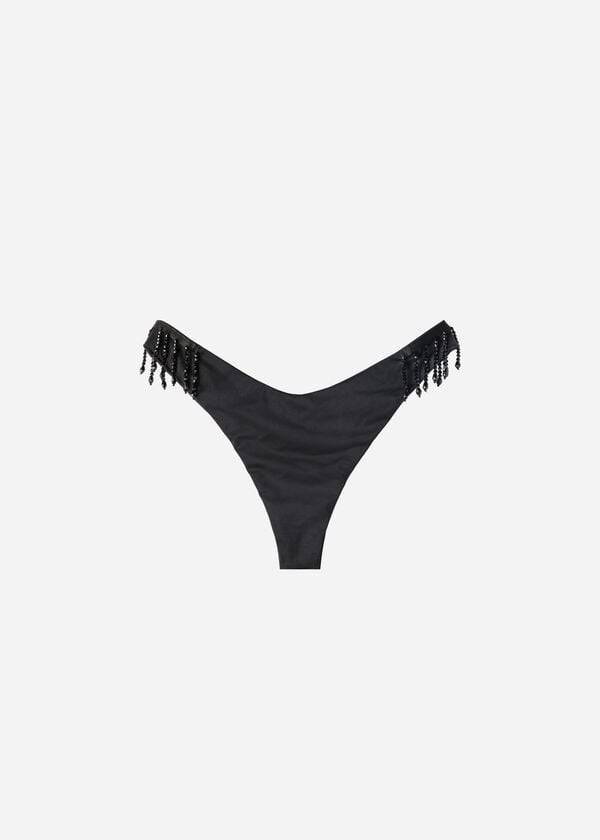 Calzedonia High Cut Brazilian Taipei Bikiniunderdel Dam Svarta | SE2797WY