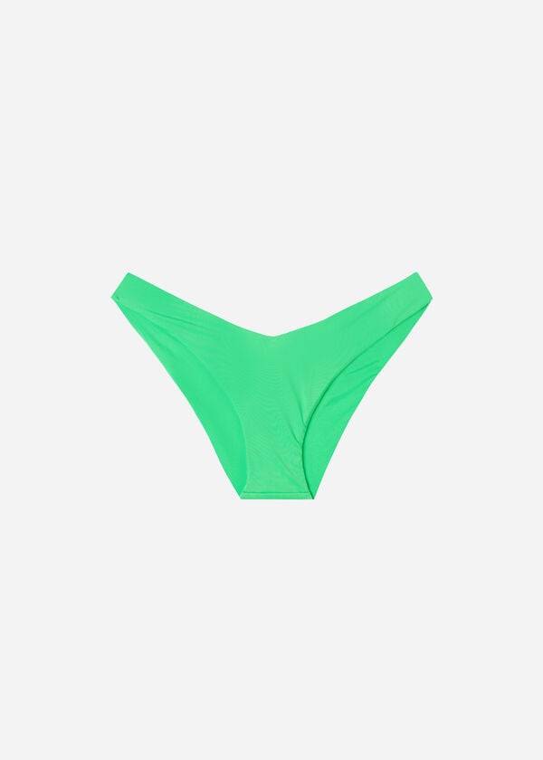 Calzedonia High Cut Indonesia Eco Bikiniunderdel Dam Mintgröna | SE2795RW