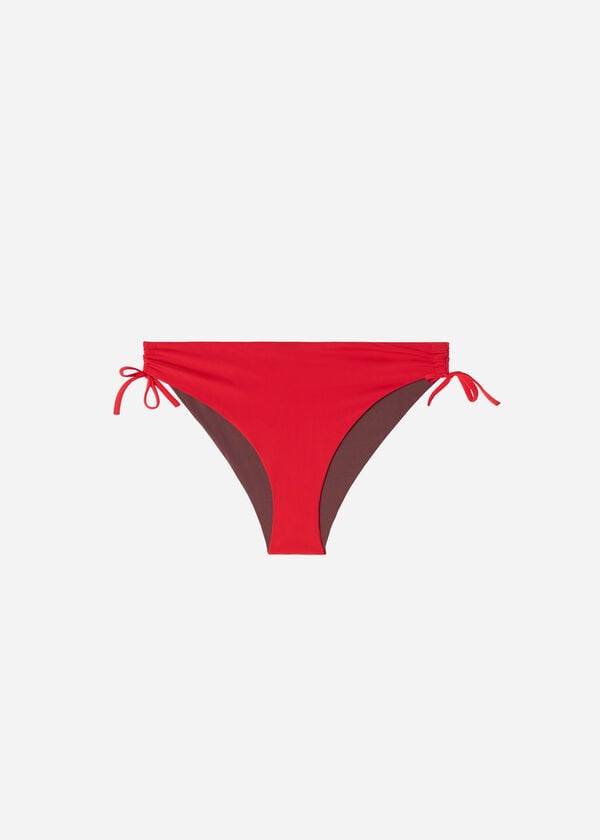 Calzedonia High-Midja Drawstring Indonesia Bikiniunderdel Dam Röda | SE2732CE