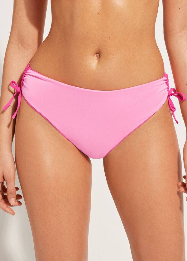 Calzedonia High-Midja Drawstring Indonesia Bikiniunderdel Dam Rosa | SE2734ZG