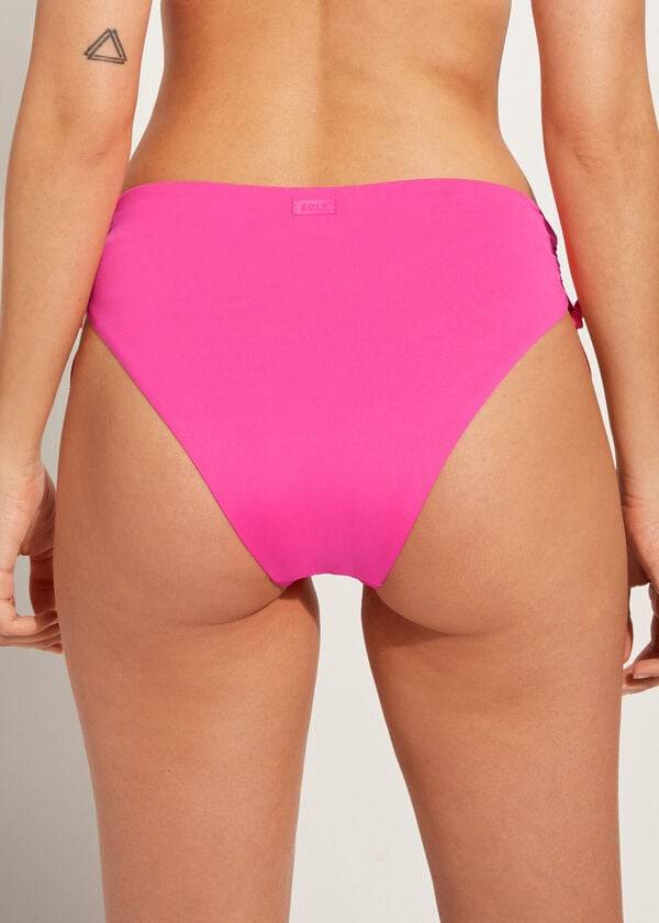 Calzedonia High-Midja Drawstring Indonesia Bikiniunderdel Dam Rosa | SE2734ZG