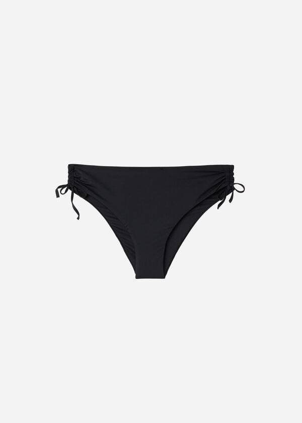 Calzedonia High-Midja Drawstring Indonesia Bikiniunderdel Dam Svarta | SE2736KI