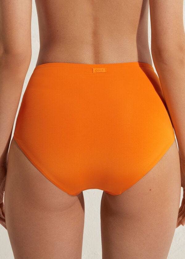 Calzedonia High Shaper Midja Indonesia Eco Bikiniunderdel Dam Orange | SE2785FM