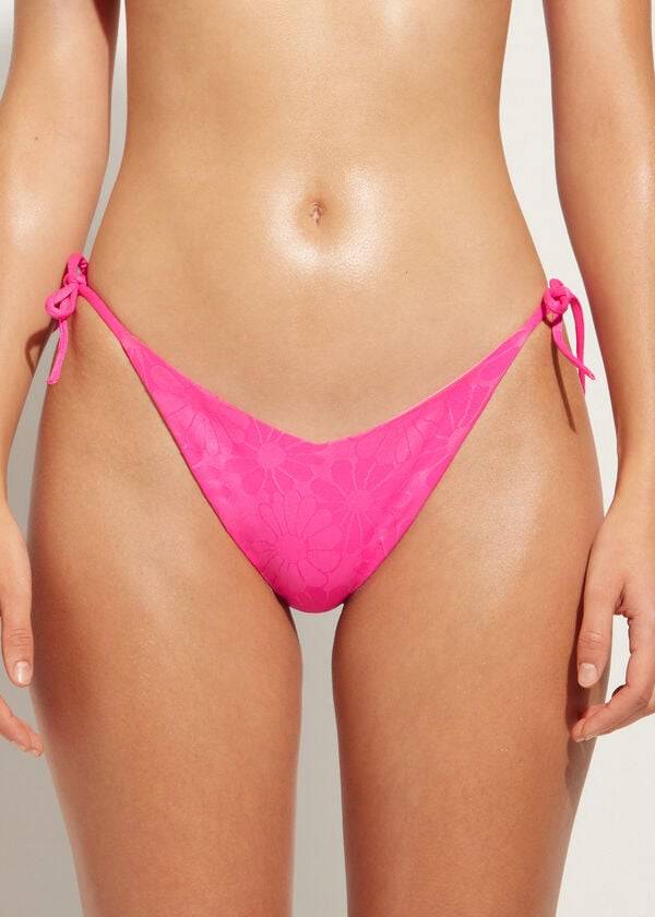 Calzedonia High V-Cut Brazilian Antibes Bikiniunderdel Dam Rosa | SE2781MA