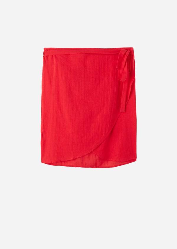 Calzedonia Korta Wrap Sarong Cover Ups Dam Röda | SE2051MA