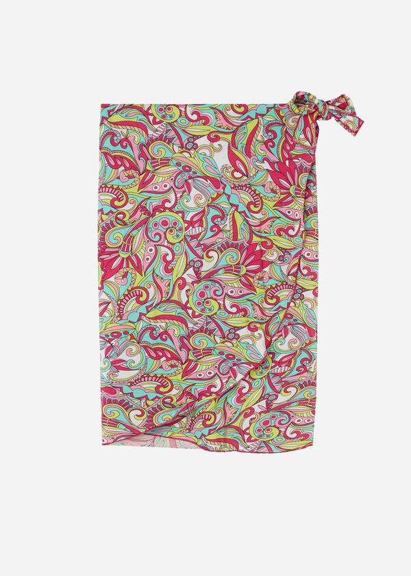 Calzedonia Korta Wraparound Sarong Cover Ups Dam Röda | SE2045ZG