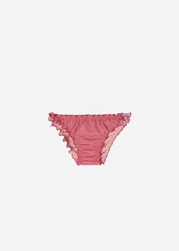 Calzedonia Lamé Bottom Lisbona Baddräkter Barn Rosa | SE1151PQ