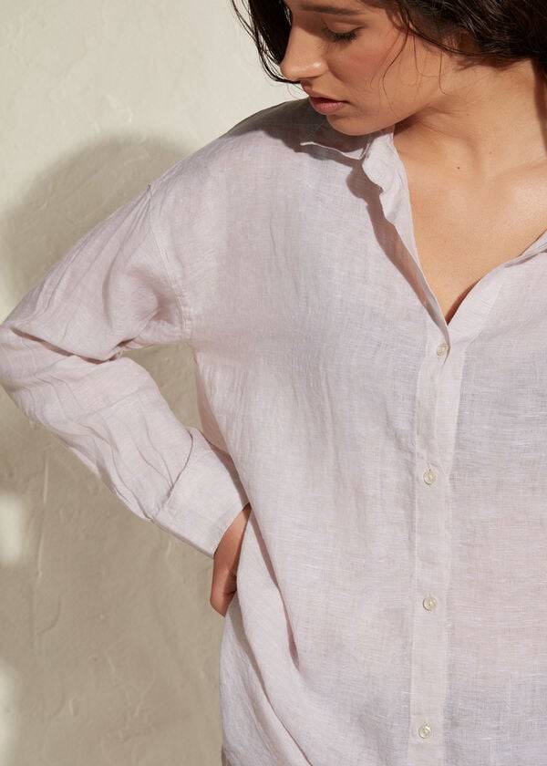 Calzedonia Linen Shirt Cover Ups Dam Beige | SE2094JJ