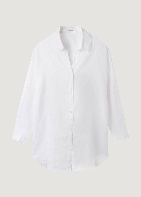 Calzedonia Linen Shirt Cover Ups Dam Vita | SE2098XF