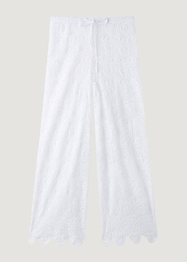 Calzedonia Long Crochet Pants Cover Ups Dam Vita | SE2059IS