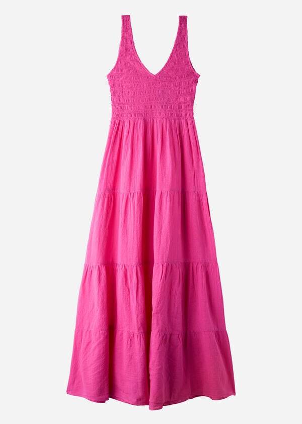 Calzedonia Long Klänning with Ruffled Skirt Cover Ups Dam Rosa | SE2089SO