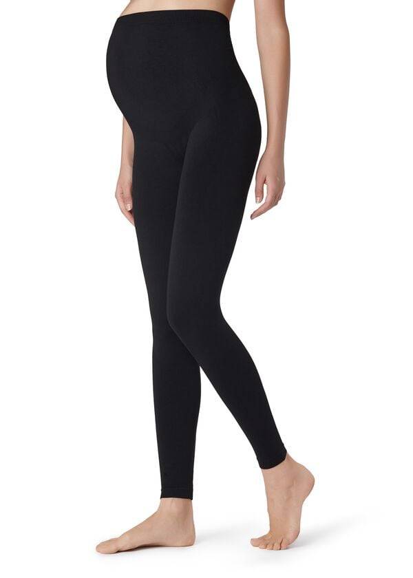 Calzedonia Maternity Opaque Footless Leggings Dam Svarta | SE1441FM