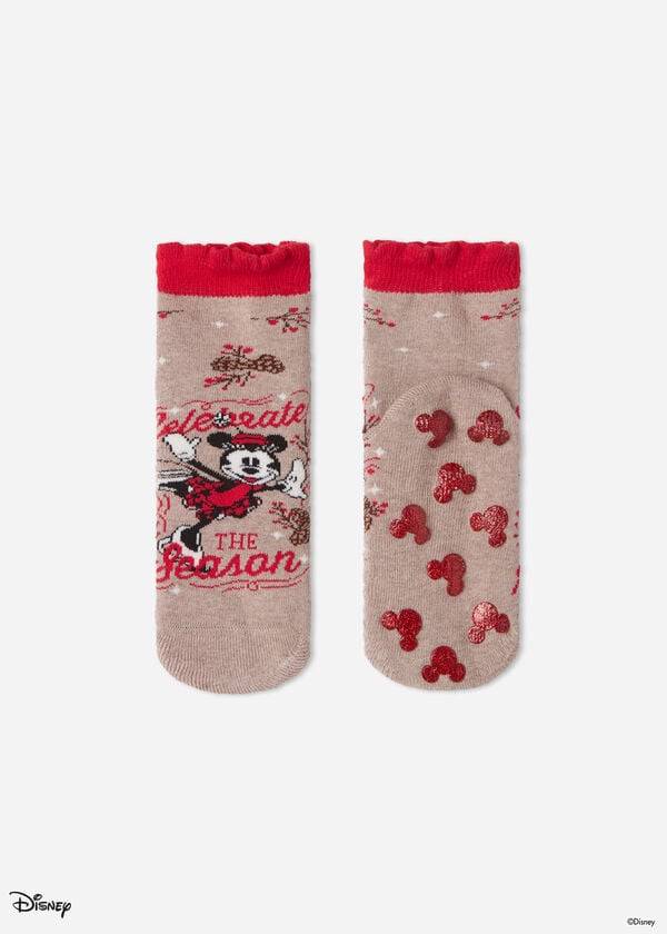 Calzedonia Non-slip Disney Minnie Mouse Christmas Korta Strumpor Barn Bruna | SE1000MA