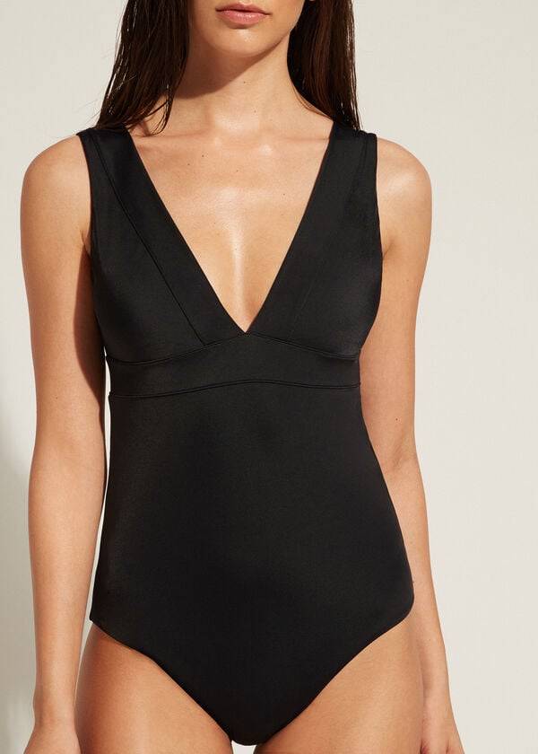 Calzedonia One Piece Paola Baddräkter Dam Svarta | SE2022VD