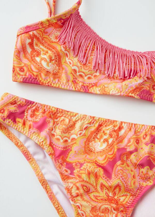 Calzedonia Paisley Two-Piece Jasmine Baddräkter Barn Röda | SE1143WY