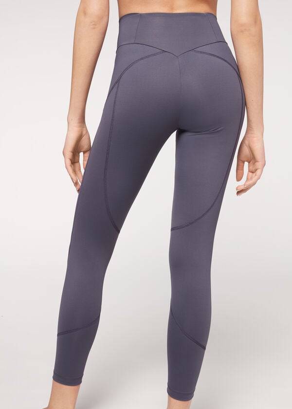 Calzedonia Performance Gympa Leggings Dam Marinblå | SE1521HK