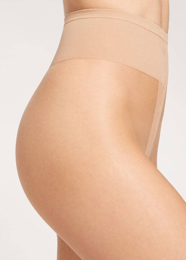 Calzedonia Premium Matt Second Skin 15 Denier Sheer Strumpbyxor Dam Beige | SE2958OR