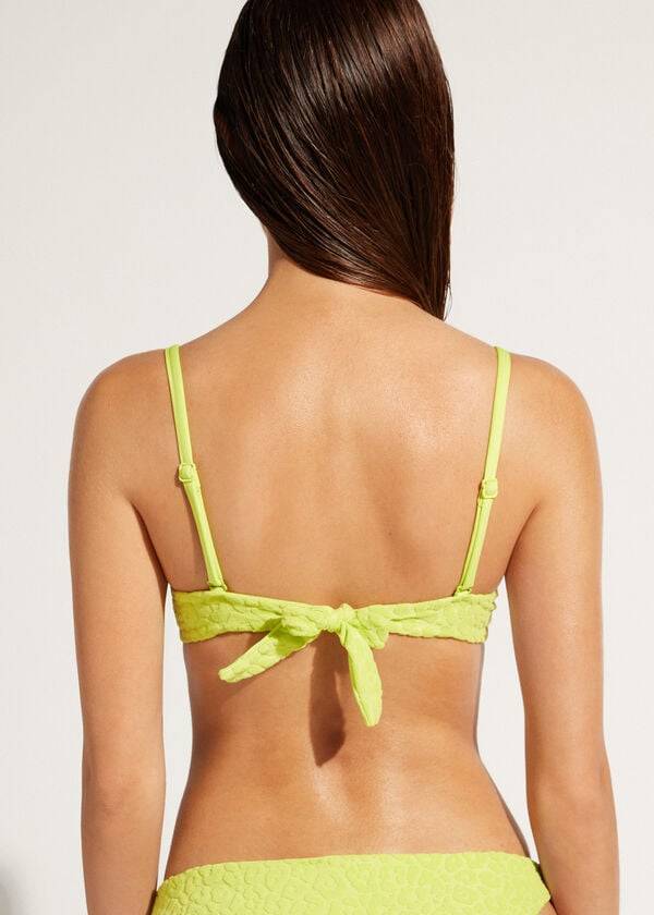 Calzedonia Removable Padding Push Up Bangkok Bikinitoppar Dam Gröna | SE2235WY