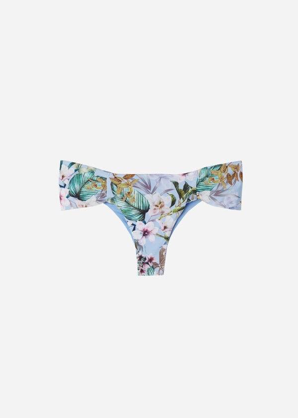 Calzedonia Ruffly Brazilian Atene Bikiniunderdel Dam Blå | SE2658NB