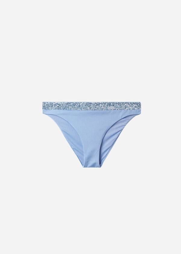 Calzedonia Sequined Cannes Bikiniunderdel Dam Blå | SE2656QZ