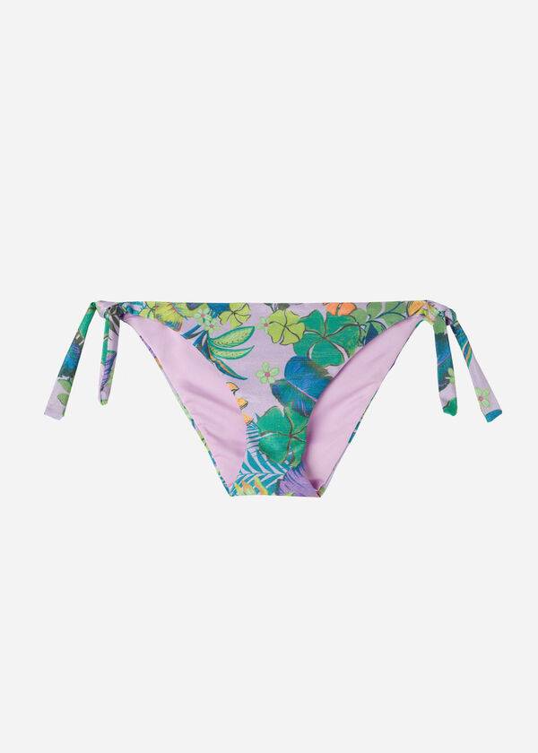 Calzedonia Side Tie Brasilia Bikiniunderdel Dam Lila | SE2634TV