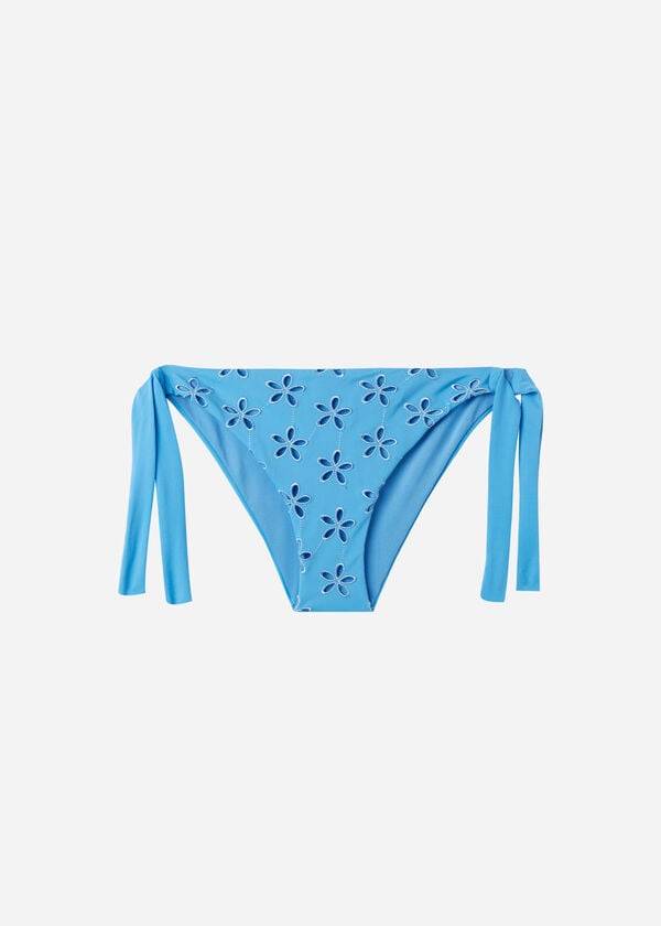 Calzedonia Side Tie Corfù Bikiniunderdel Dam Blå | SE2629PQ